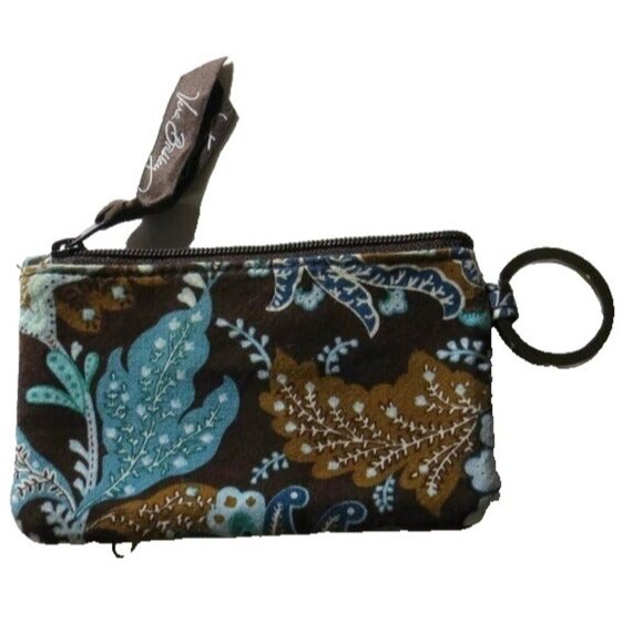 Vera Bradley Java Blue I.D. Coin Purse Travel Small Packable - Picture 3 of 9